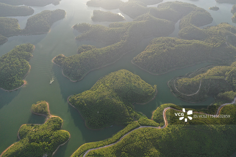 广西北海市星岛湖风光图片素材