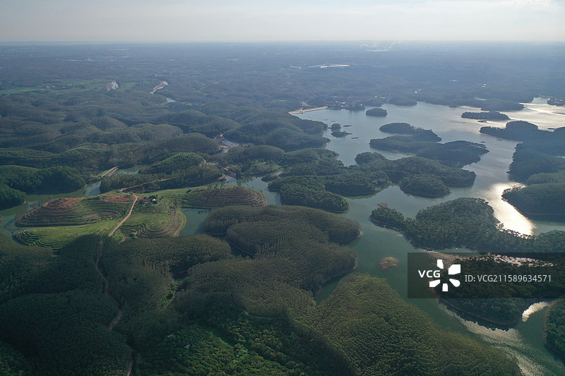 广西北海市星岛湖风光图片素材