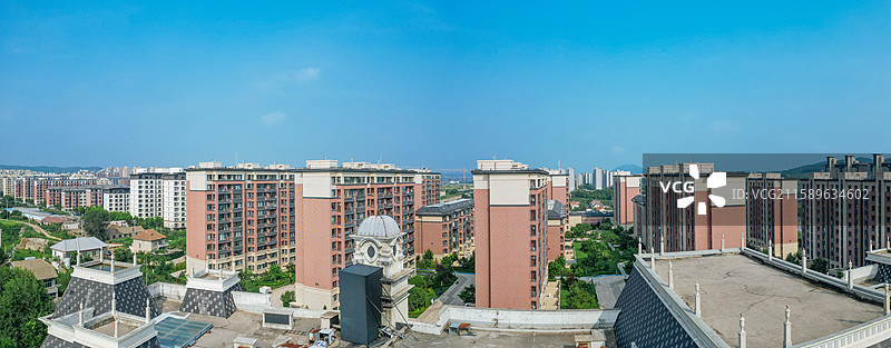 大连市 旅顺口区 新城大街 东鸡冠山 火石岭 航拍图片素材