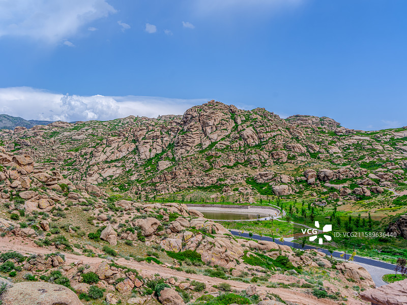 大自然奇观：新疆博尔塔拉蒙古自治州怪石峪图片素材