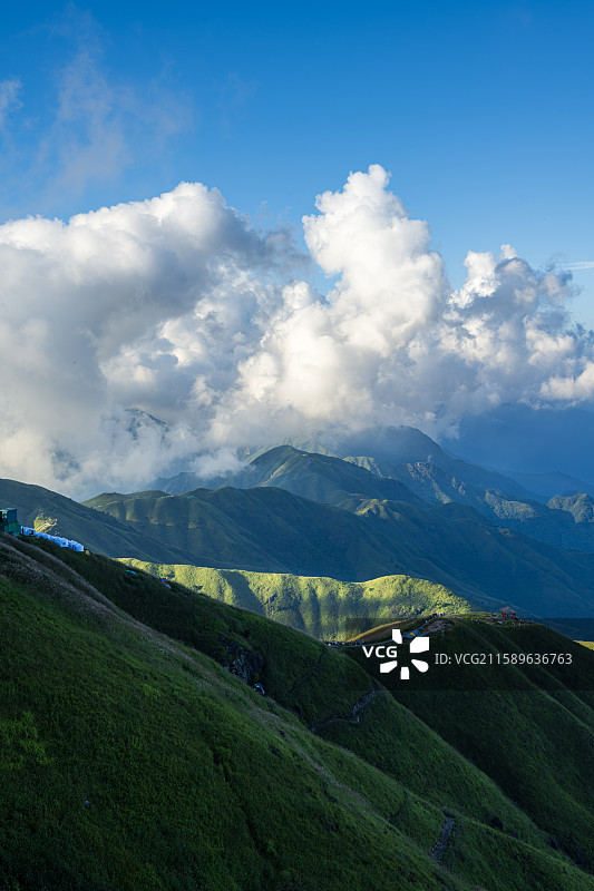 武功山的两天一夜图片素材