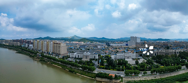 盖州市 七家屋 小吴屯 清河广场 大清河 航拍图片素材