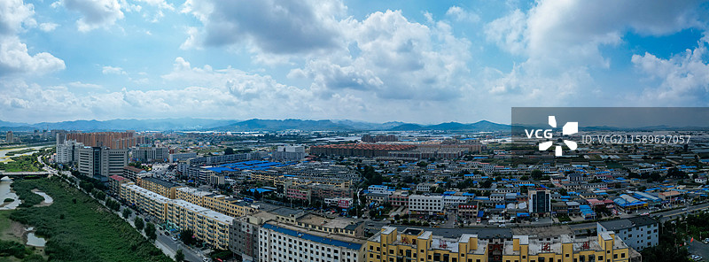 盖州市 七家屋 小吴屯 清河广场 大清河 航拍图片素材