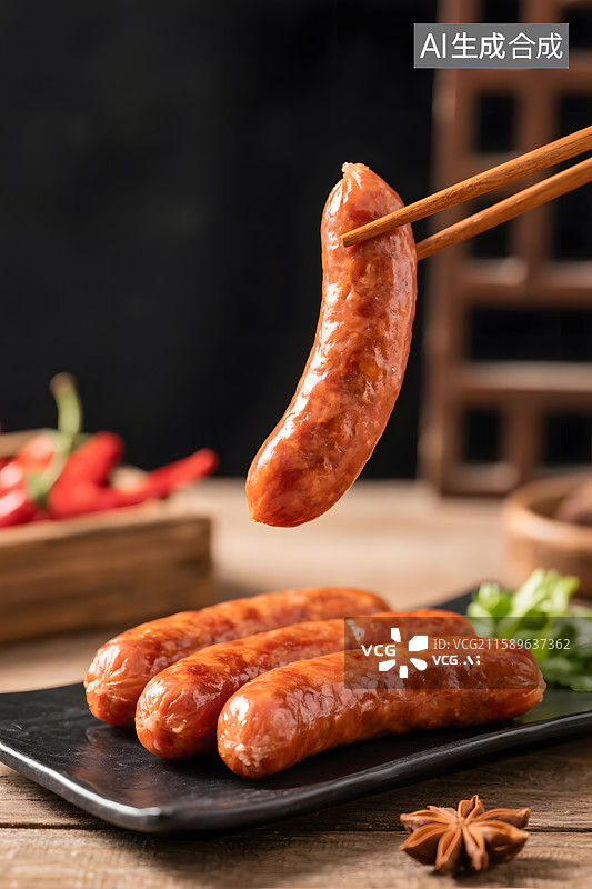 【AI数字艺术】哈尔滨红肠图片素材