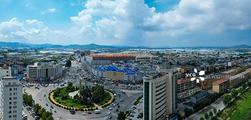 盖州市 七家屋 小吴屯 清河广场 大清河 航拍图片素材