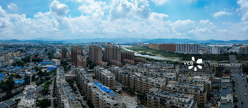 盖州市 七家屋 小吴屯 清河广场 大清河 航拍图片素材