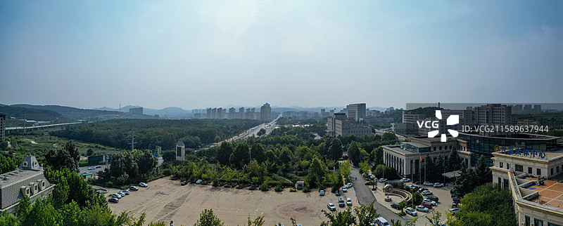 大连市 旅顺口区 新城大街 东鸡冠山 火石岭 航拍图片素材