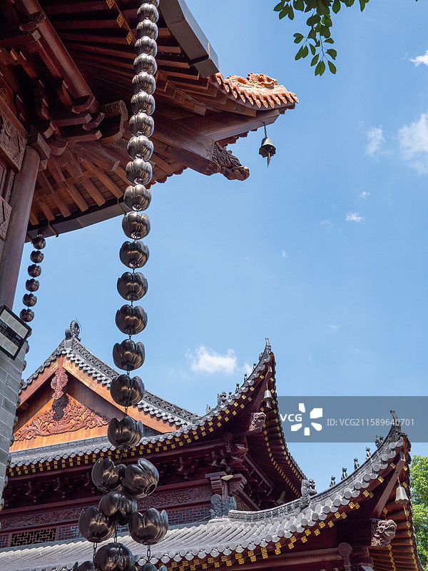 湖南长沙古开福寺建筑图片素材