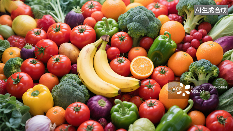 【AI数字艺术】丰收的色彩盛宴图片素材