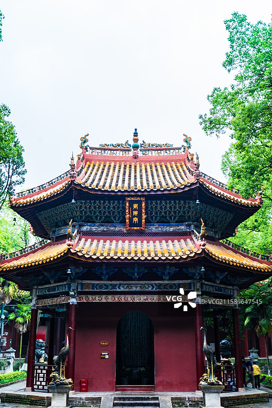 湖南衡阳南岳衡山4A级旅游景区南岳大庙御碑亭图片素材