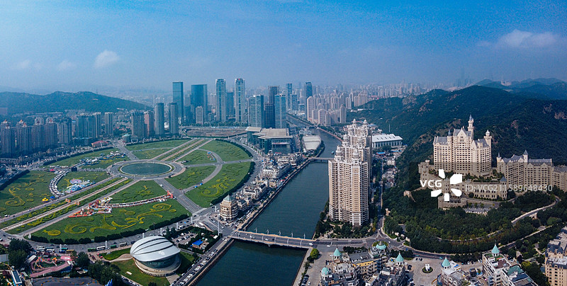 大连市 沙河口区 星海广场 一方城堡 会展中心图片素材