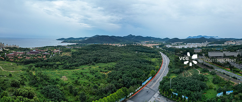 大连 金州区 金石滩 发现王国 金石路 金泉广场图片素材