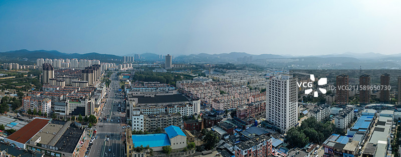 大连市 旅顺口区 新城大街 东鸡冠山 火石岭 航拍图片素材