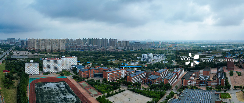 营口市 西市区 明湖广场 奥体中心 航拍图片素材