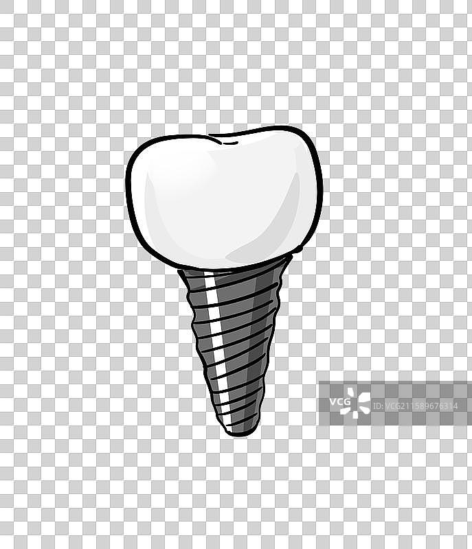 一颗种植牙图片素材