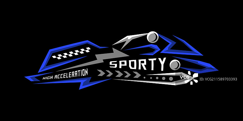 automotive vinyl sticker abstract style sport图片素材