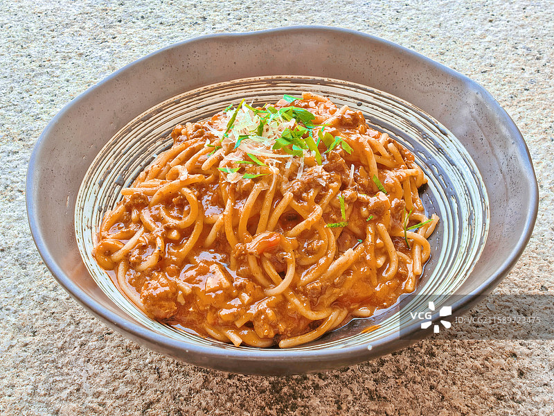 番茄肉酱意大利面图片素材