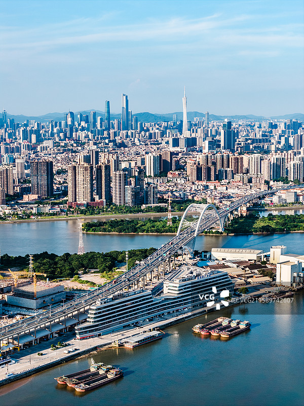 广东省广州市荔湾区东洛围码头黄沙水产中心图片素材