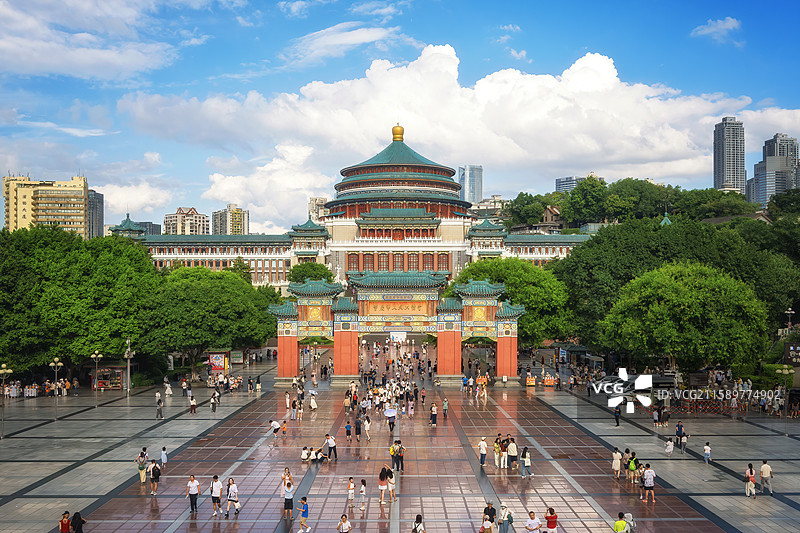 重庆市人民大礼堂图片素材