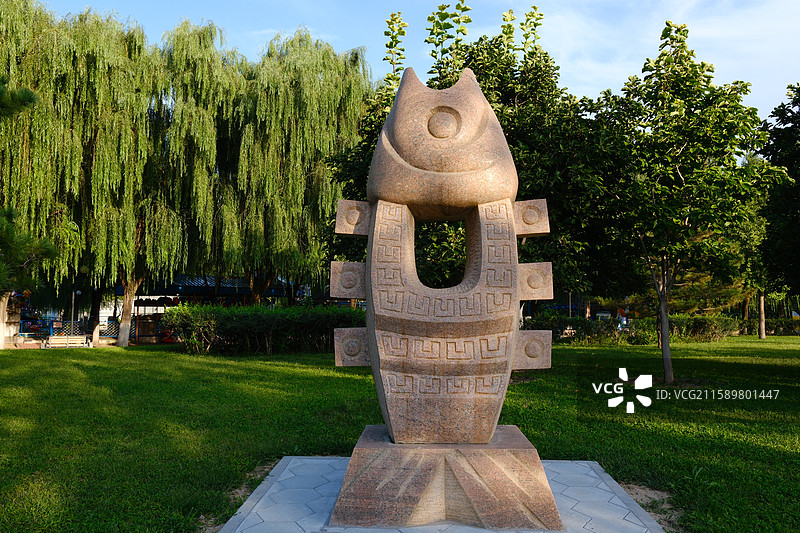 北京国际雕塑公园大型公园雕塑作品欣赏优秀雕塑图片素材