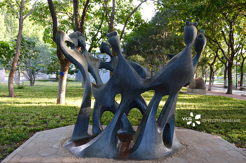 北京国际雕塑公园大型公园雕塑作品欣赏优秀雕塑图片素材