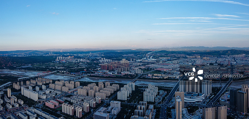 赤峰市 红山区 松洲公园 松山区 赤峰商厦 航拍 地标图片素材