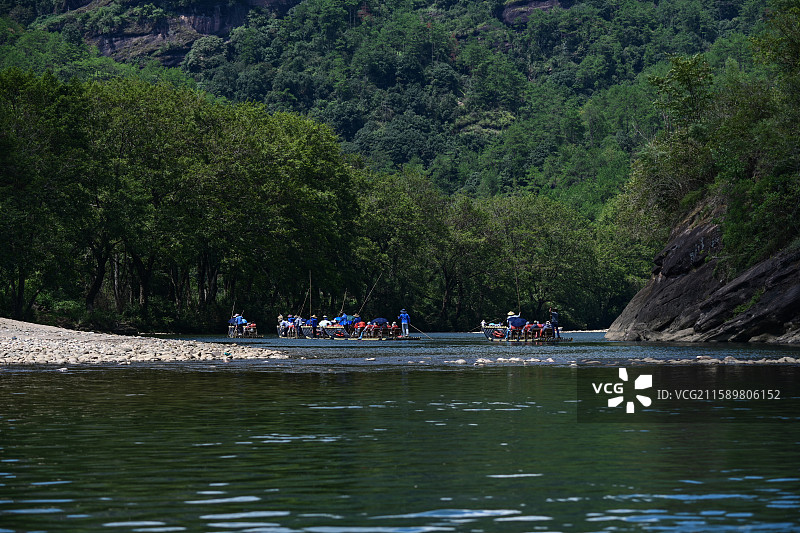 福建武夷山 漂流图片素材
