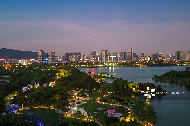 无锡城市与太湖美景图片素材