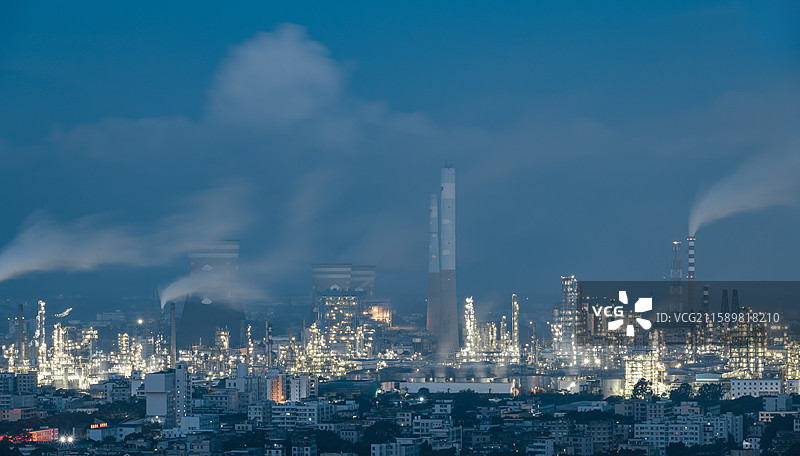 炼油厂景观图片素材