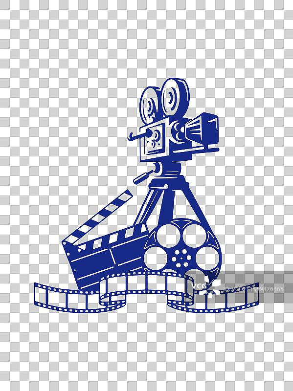 电影电视胶卷摄像机免抠元素图片素材