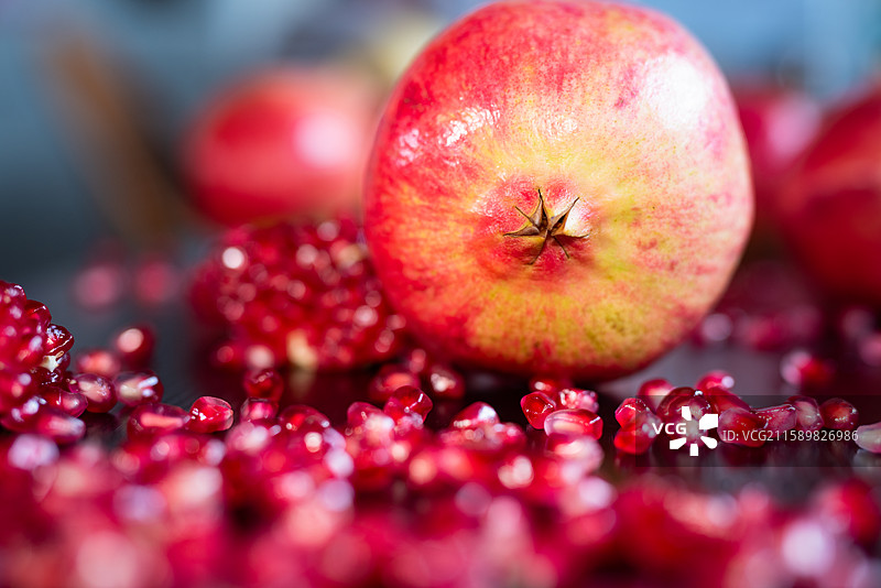 水果成熟石榴果园软籽石榴图片素材