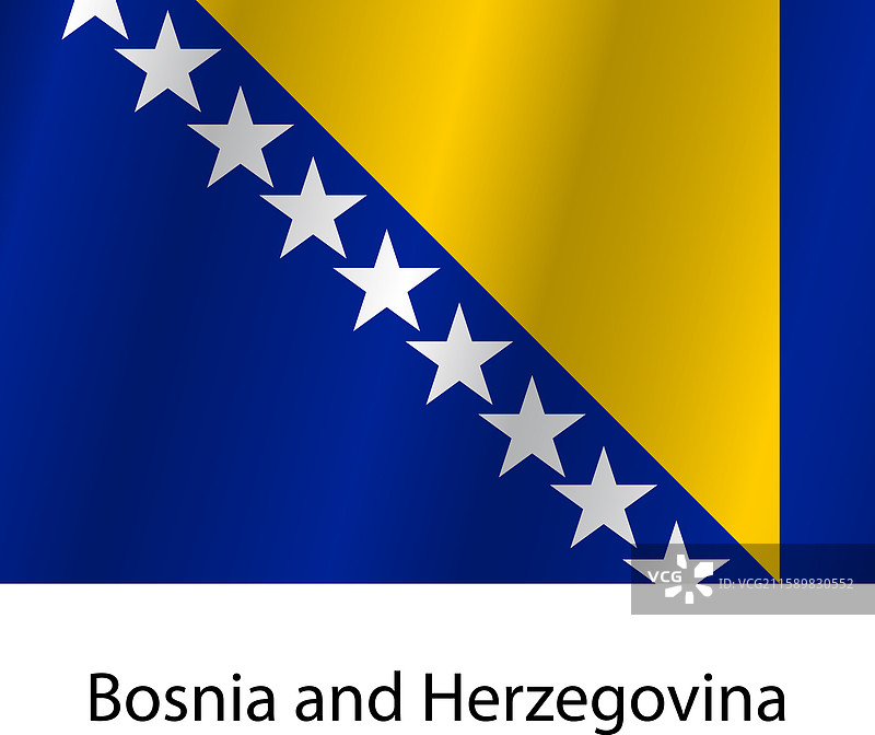 波斯尼亚和黑塞哥维那的国旗图片素材
