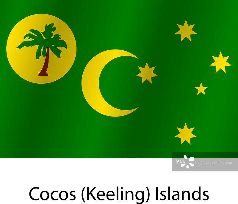 科科斯（基林）群岛的国旗图片素材
