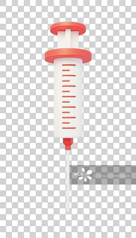 免抠医疗打针疫苗治病注射输液器3D图片素材