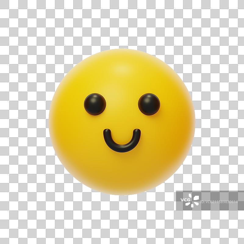免抠微笑表情包社交情绪反应3D图片素材