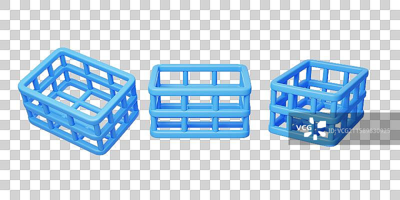 免抠电商购物篮超市采购加购3D图片素材
