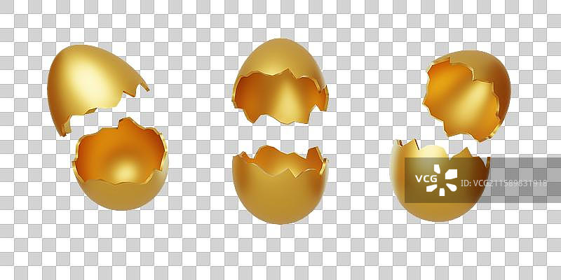 免抠游戏抽奖新人回馈福利砸金蛋3D图片素材