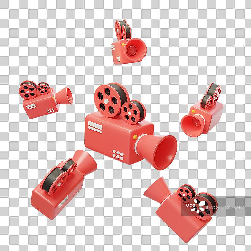 免抠媒体录像机婚纱摄影电影拍摄3D图片素材