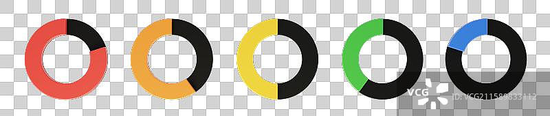 免抠圆饼图数据占比可视化统计3D图片素材