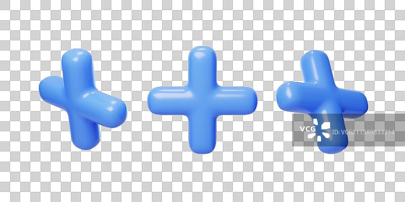 免抠标志符号加减乘除运算加号3D图片素材