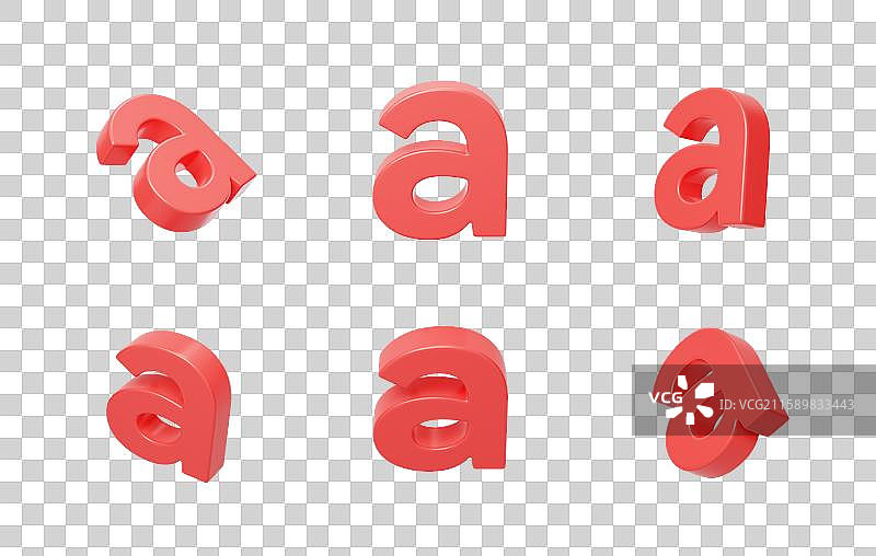 免抠英文字母a拼音拼写语言3D图片素材