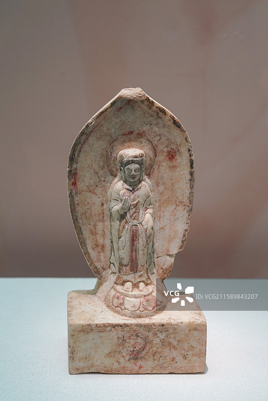 河北省 邯郸市 临漳县 邺城考古博物馆 北齐 菩萨立像图片素材