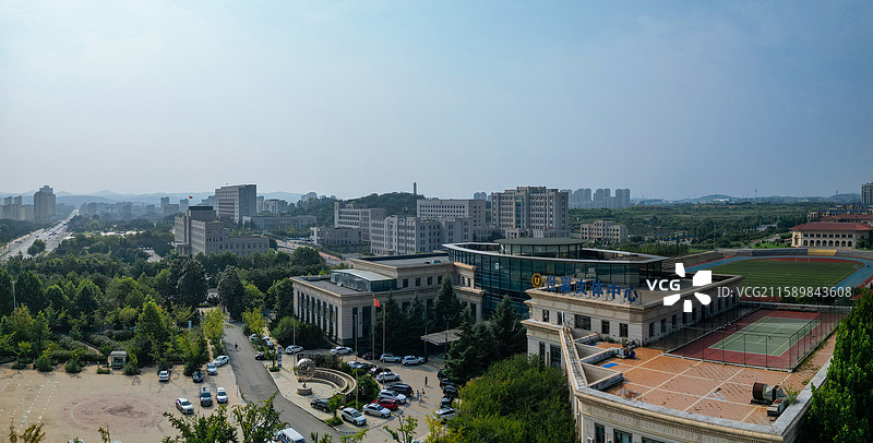 大连市 旅顺口区 新城大街 东鸡冠山 火石岭 航拍图片素材