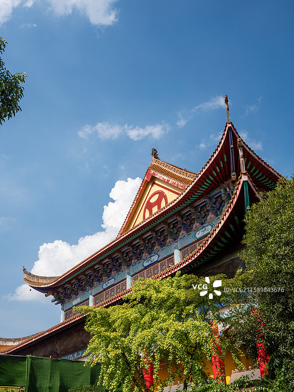 湖南长沙古开福寺建筑图片素材
