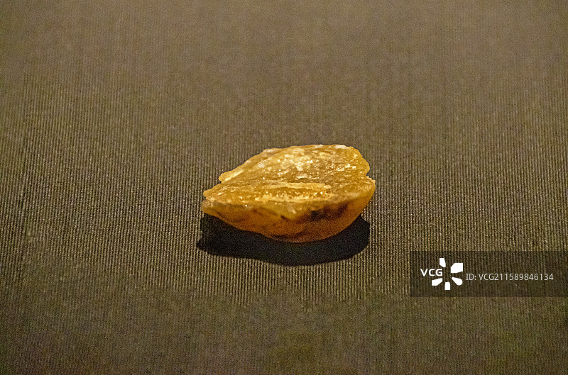 湖北省武汉博物馆“武汉古代历史陈列”：石砍砸器（旧石器时代，新洲区谢家田采集）图片素材