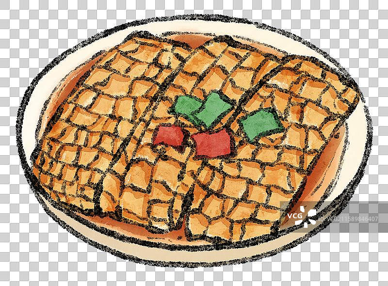 广州美食插画-金钱肚图片素材