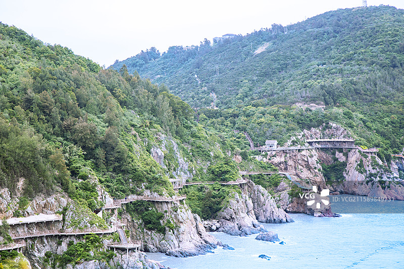 浙江温州洞头岛“仙叠岩”景区图片素材
