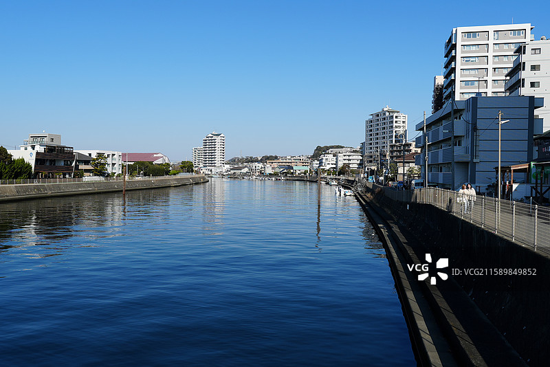 镰仓海岸景色 电车 镰仓大佛 罗森图片素材