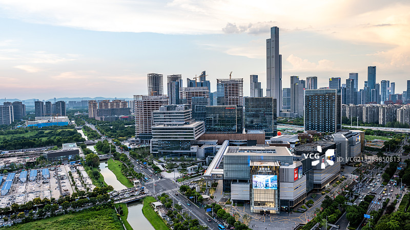 南京阿里中心，南京河西新城金融城，南京金陵天地图片素材