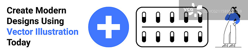 创意设计推广，突出健康图标图片素材